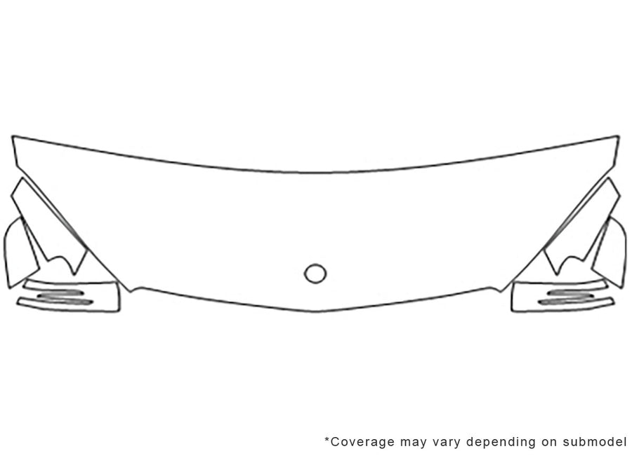 gle-class 3M Clear Bra Hood Precut PPF Diagram