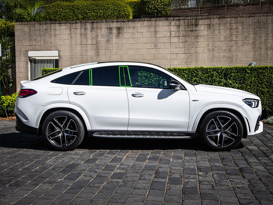 mercedes-benz gle-class 2020-2023 Pillar Post Trim Installation Location