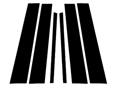 mercedes-benz gle-class 2020-2023 Gloss Black Pillar Trim