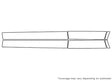 glk-class 3M Clear Bra Door Cup Precut PPF Diagram