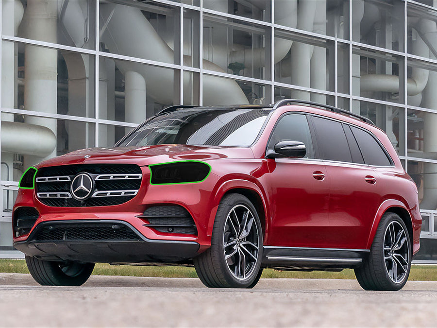 mercedes-benz gls-class 2020-2023 Headlight Tint Location