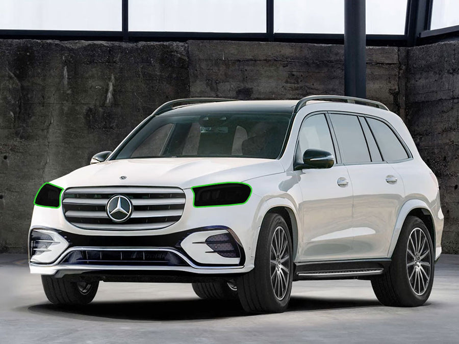 mercedes-benz gls-class 2024-2024 (2500 / 3500) Headlight Tint Location