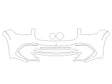 gls-class 3M Clear Bra Bumper Precut PPF Diagram