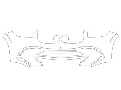 gls-class Avery Dennison Clear Bra Bumper Precut PPF Diagram