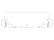 gls-class 3M Clear Bra Hood Precut PPF Diagram