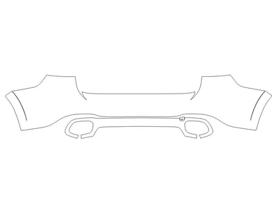 gls-class 3M Clear Bra Door Cup Precut PPF Diagram