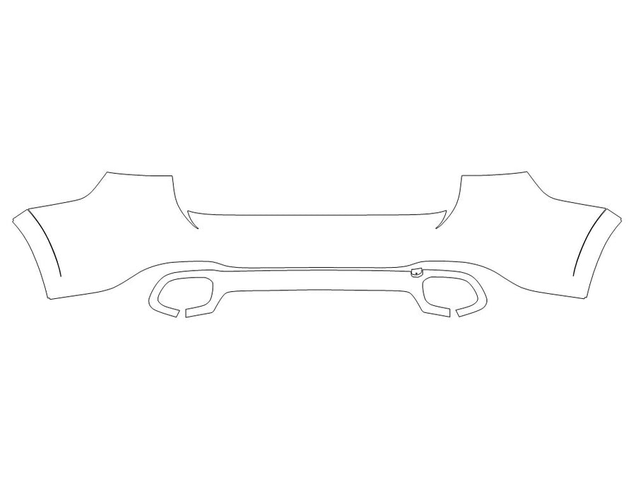 gls-class 3M Clear Bra Door Cup Precut PPF Diagram