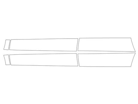 gls-class Avery Dennison Clear Bra Door Cup Precut PPF Diagram