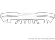 m-class 3M Clear Bra Bumper Precut PPF Diagram