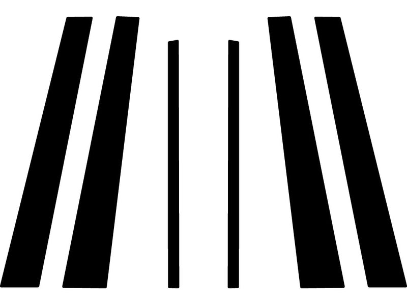 mercedes-benz m-class 1998-2005 Camo Pillar Trim Diagram