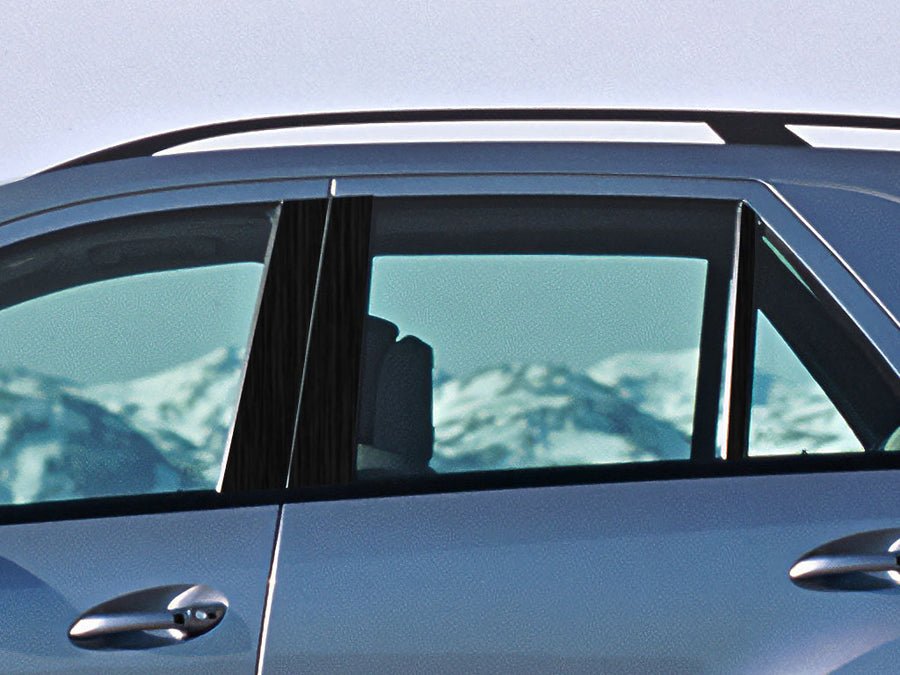 mercedes-benz m-class 1998-2005 Brushed Aluminum Black Pillar Cover Diagram