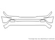 m-class Avery Dennison Clear Bra Bumper Precut PPF Diagram