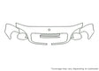 m-class 3M Clear Bra Hood Precut PPF Diagram
