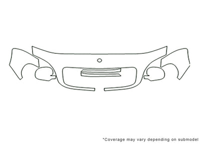 m-class Avery Dennison Clear Bra Hood Precut PPF Diagram