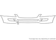 m-class Avery Dennison Clear Bra Bumper Precut PPF Diagram