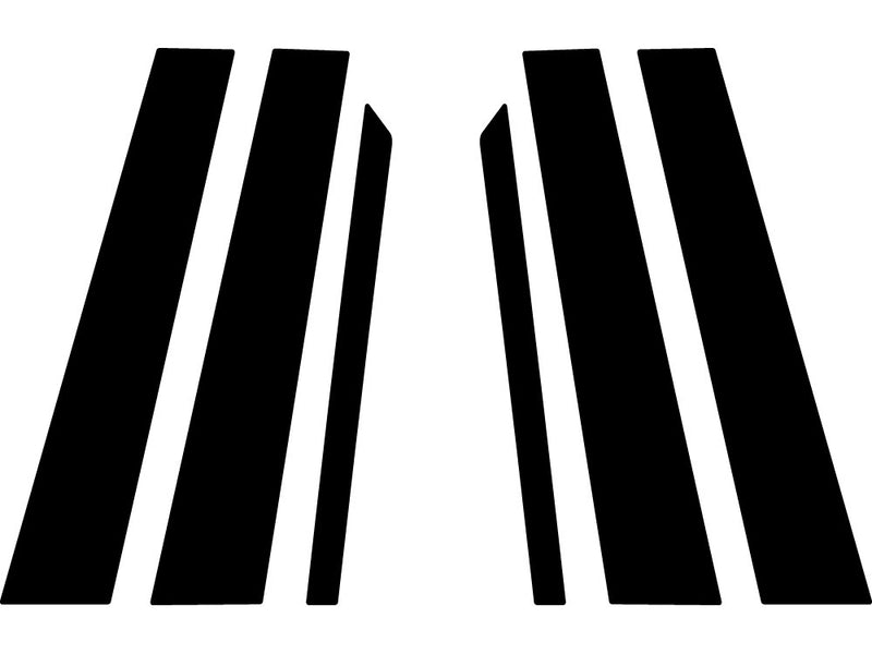 mercedes-benz m-class 2006-2011 Camo Pillar Trim Diagram
