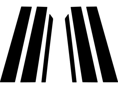 mercedes-benz m-class 2006-2011 Gloss Black Pillar Trim