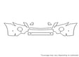 m-class 3M Clear Bra Bumper Precut PPF Diagram