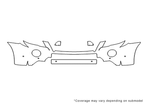 m-class 3M Clear Bra Bumper Precut PPF Diagram