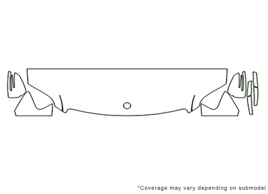 m-class 3M Clear Bra Hood Precut PPF Diagram