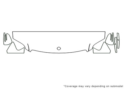 m-class Avery Dennison Clear Bra Hood Precut PPF Diagram
