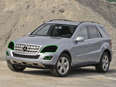 mercedes-benz m-class 2009-2011 Headlight Tint Location