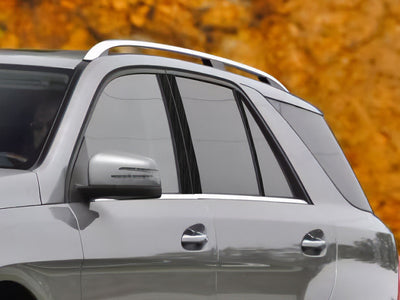 mercedes-benz m-class 2012-2015 Brushed Aluminum Black Pillar Cover Diagram