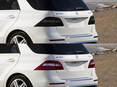m-class Before and After Smoked Taillights