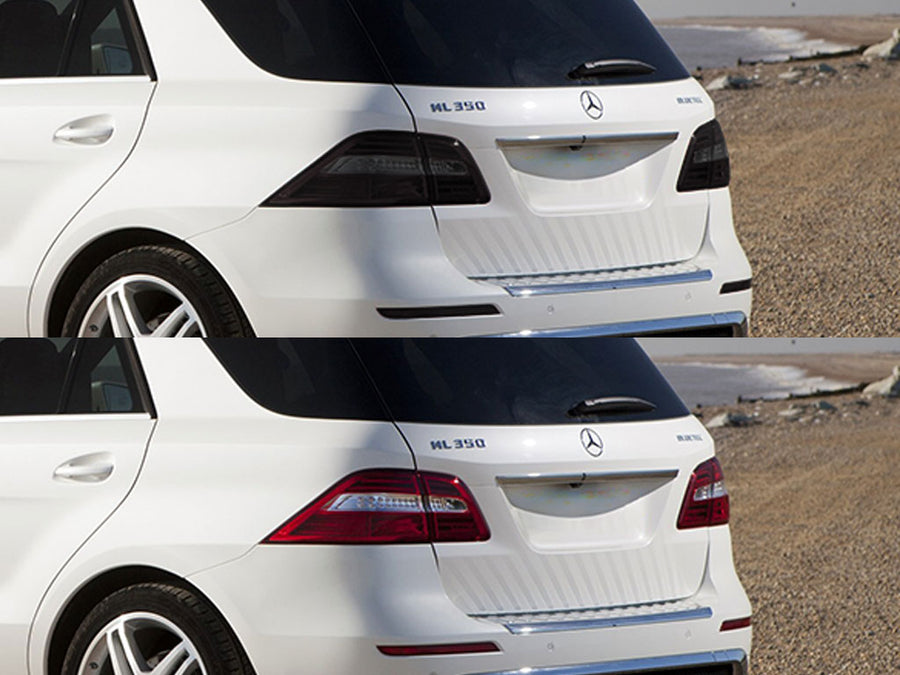 m-class Before and After Smoked Taillights