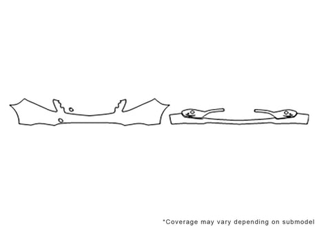 metris 3M Clear Bra Bumper Precut PPF Diagram