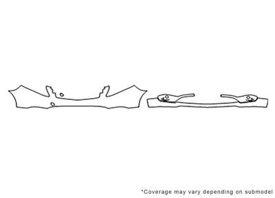 metris Avery Dennison Clear Bra Bumper Precut PPF Diagram