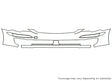 r-class Avery Dennison Clear Bra Bumper Precut PPF Diagram