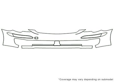 r-class Avery Dennison Clear Bra Bumper Precut PPF Diagram