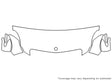 r-class 3M Clear Bra Hood Precut PPF Diagram