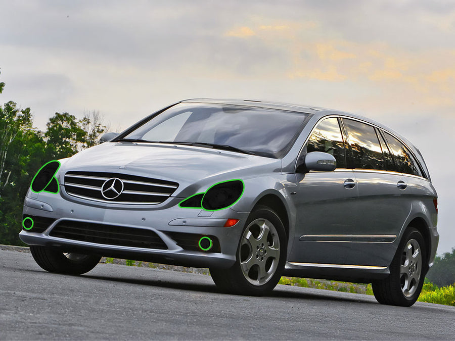 mercedes-benz r-class 2006-2010 Headlight Tint Location