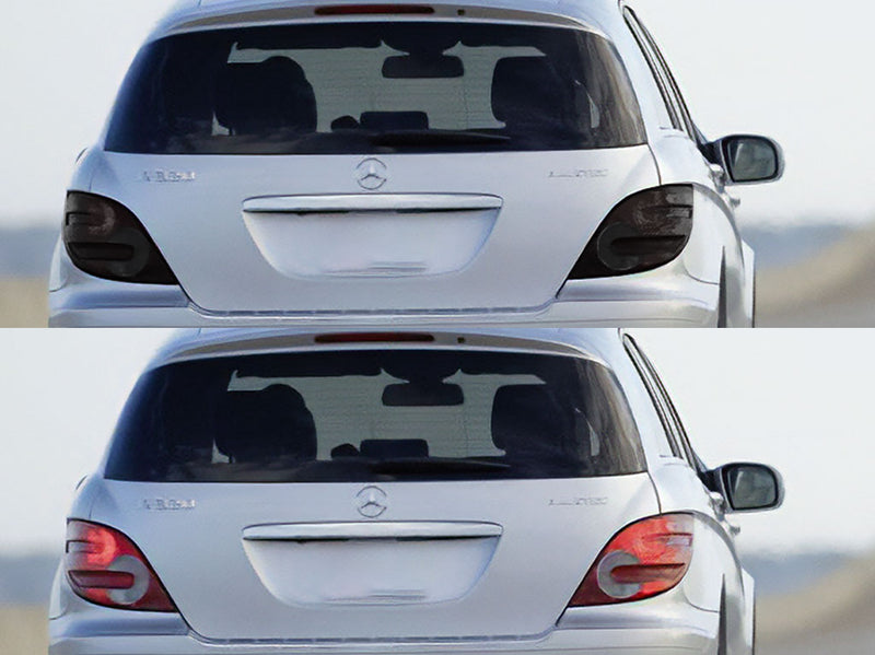r-class Before and After Smoked Taillights