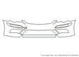 r-class Avery Dennison Clear Bra Bumper Precut PPF Diagram