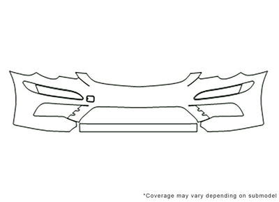 r-class Avery Dennison Clear Bra Bumper Precut PPF Diagram
