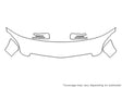 r-class Avery Dennison Clear Bra Hood Precut PPF Diagram