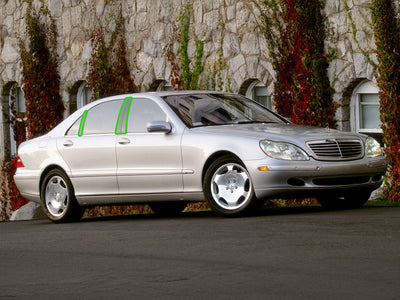mercedes-benz s-class 1994-1999 Pillar Post Trim Installation Location