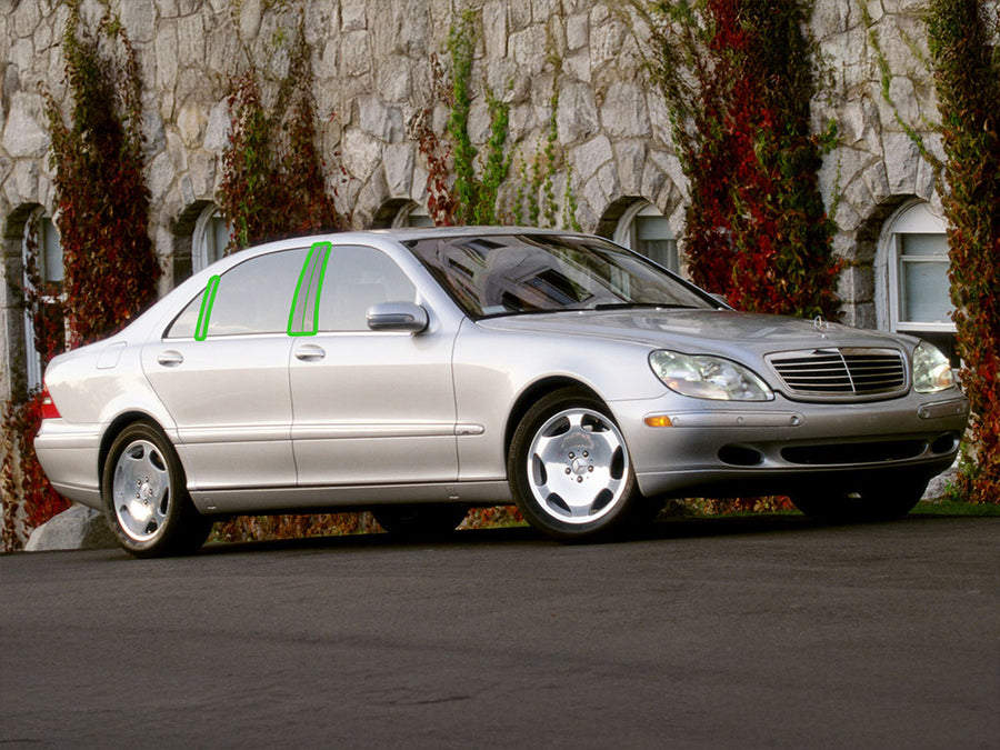 mercedes-benz s-class 1994-1999 Pillar Post Trim Installation Location