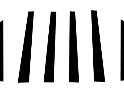 mercedes-benz s-class 1994-1999 Carbon Fiber Pillar Trim Diagram
