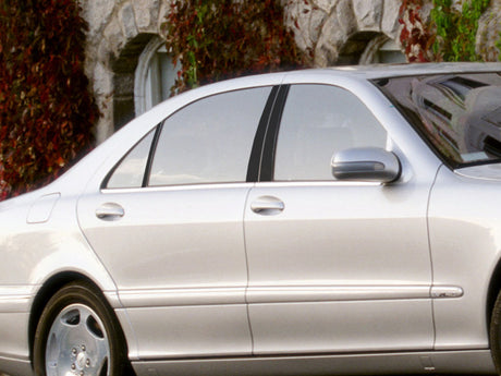 mercedes-benz s-class 1994-1999 Matte Black Pillar Cover Diagram