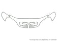 s-class Avery Dennison Clear Bra Hood Precut PPF Diagram