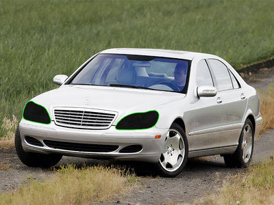 mercedes-benz s-class 2001-2006 (sedan) Headlight Tint Location