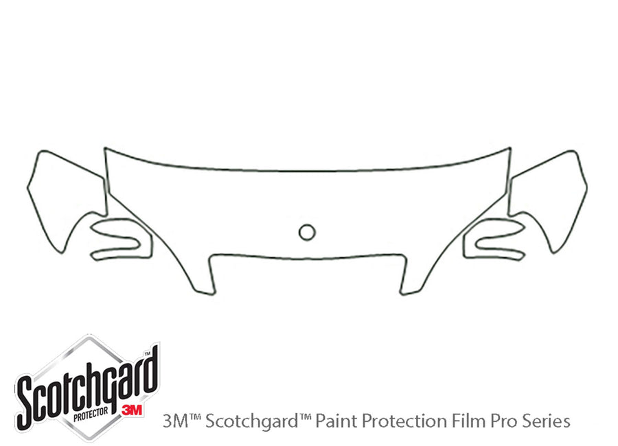 s-class 3M Clear Bra Hood Precut PPF Diagram