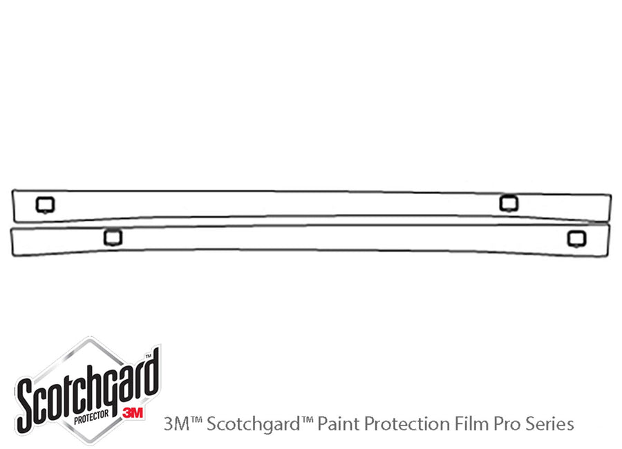 s-class 3M Clear Bra Door Cup Precut PPF Diagram