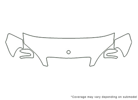 s-class 3M Clear Bra Hood Precut PPF Diagram