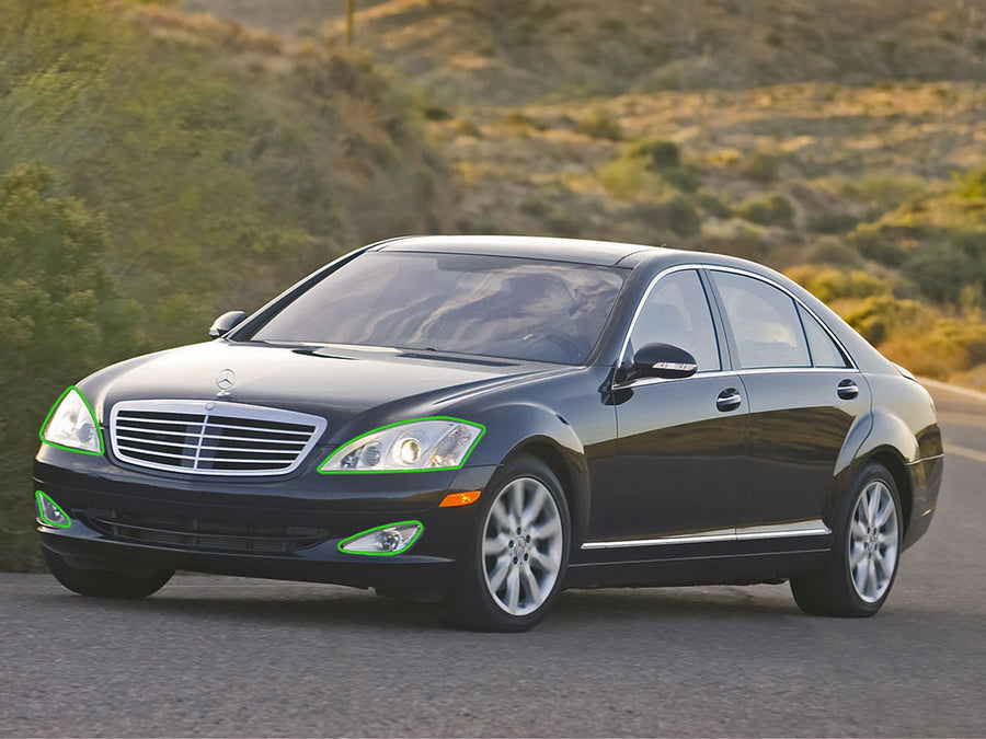 mercedes-benz s-class 2007-2009 Headlight Protection Installation Location