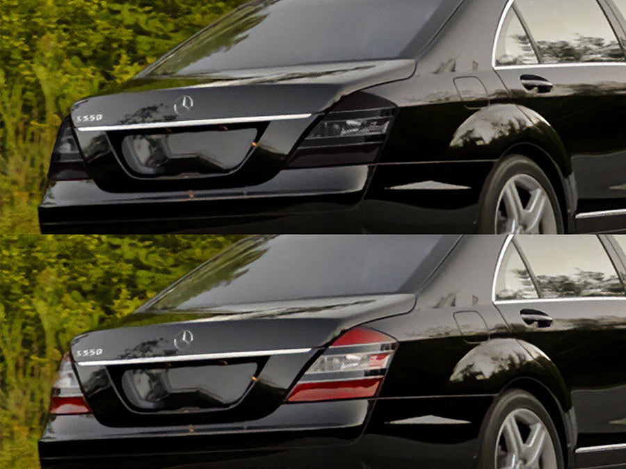 s-class Before and After Smoked Taillights
